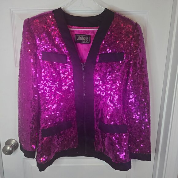 Julie Duroche Jackets & Blazers - Vintage Julie Duroche sequin jacket